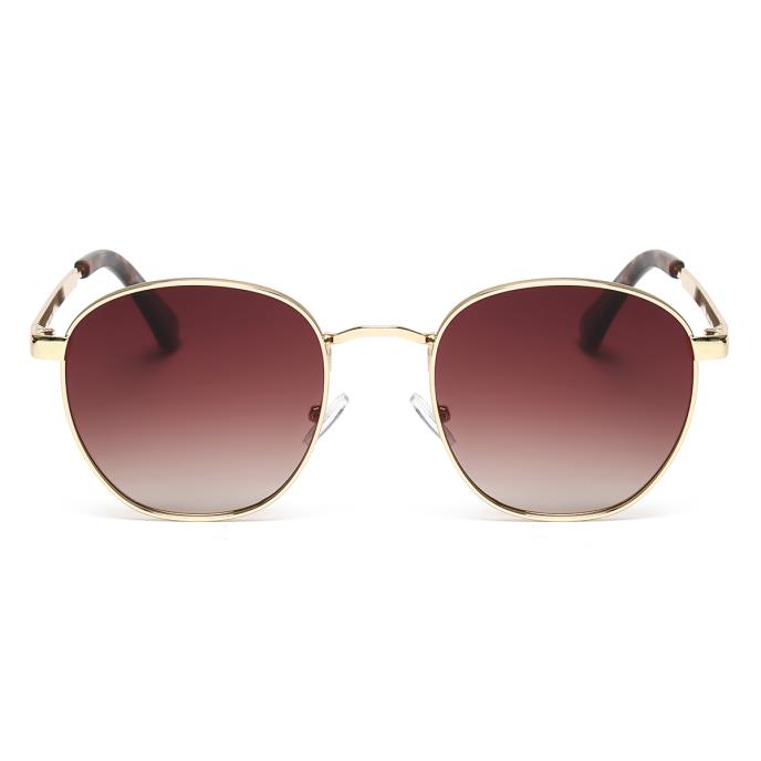 totes® Ladies Round Polarised Sunglasses Gold Extra Image 1